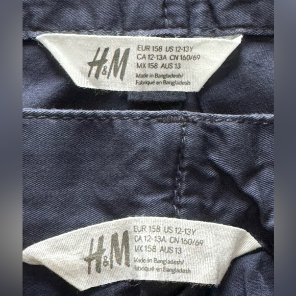 H&M Navy Blue Shorts - Boys Size 12/13 - Picture 6 of 13